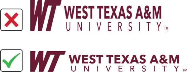 WT Logo Usage Distort