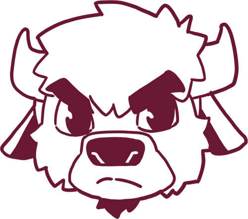 Bucky Face Gameday Illustration One Color