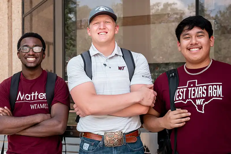 WT Students in Front of Cornette Library