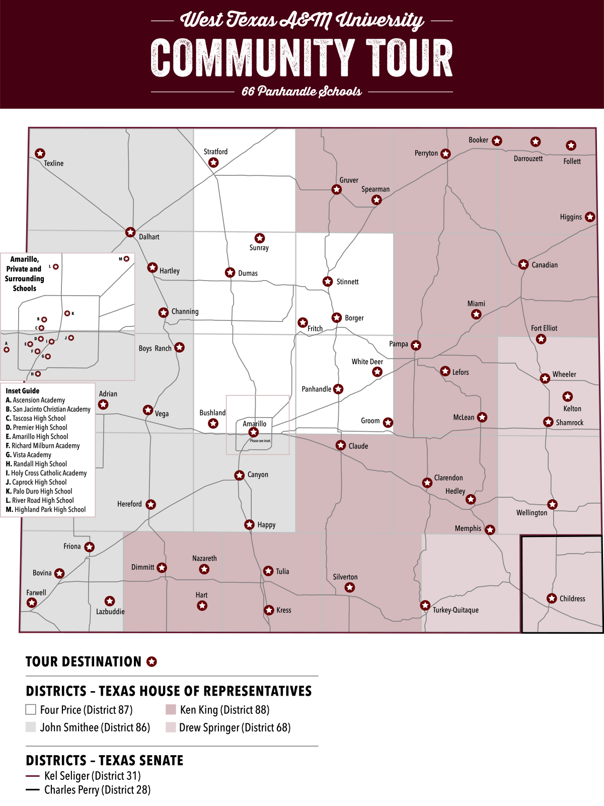 Your Community Tour Panhandle Map