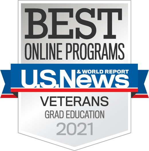 Badge-OnlinePrograms-Veterans-Graduate-Education-2021