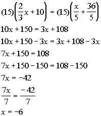 solution set math example