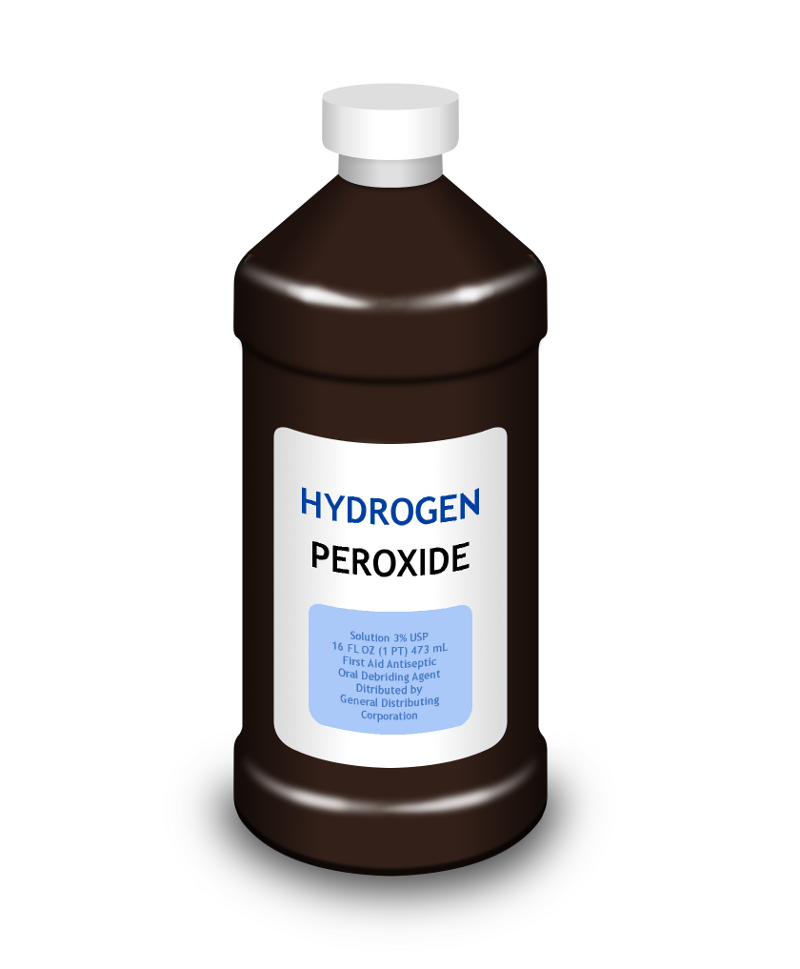 hydrogen peroxide fizzes when applied to a wound