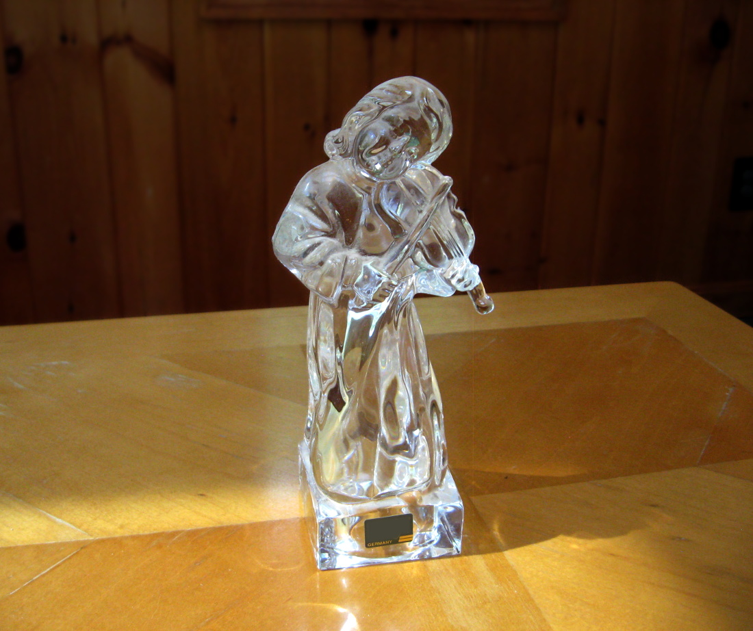 glass angel figurine