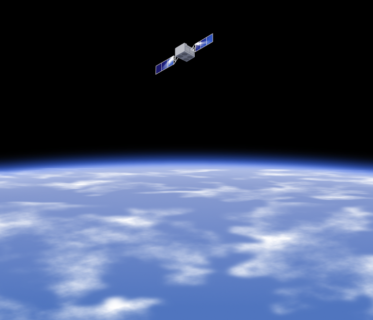 satellite in space