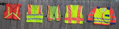 high-visibility fluorescent vests